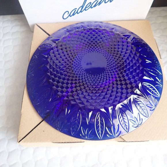 AVON Royal Sapphire 5-Part Relish Dish with Box - Picture 3 of 3